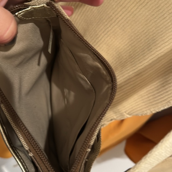 Vintage Signature Tan Gold Stripe Coach Swingback - Picture 6 of 16